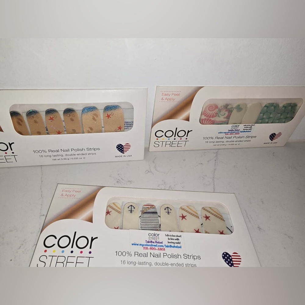 NEW 3pc color street nails